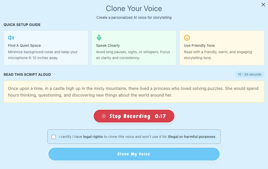 Mum's cloned voice feature